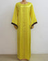 Dubai Maxi Bazin Abaya with Long Sleeves and African Design
